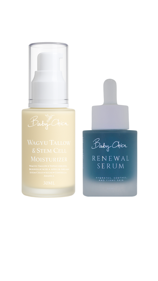 Wagyu Tallow & Stem Cell Moisturizer + Renewal Serum